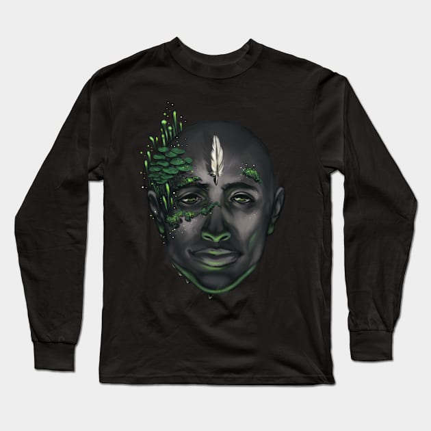 Osanyin Long Sleeve T-Shirt by dracoimagem